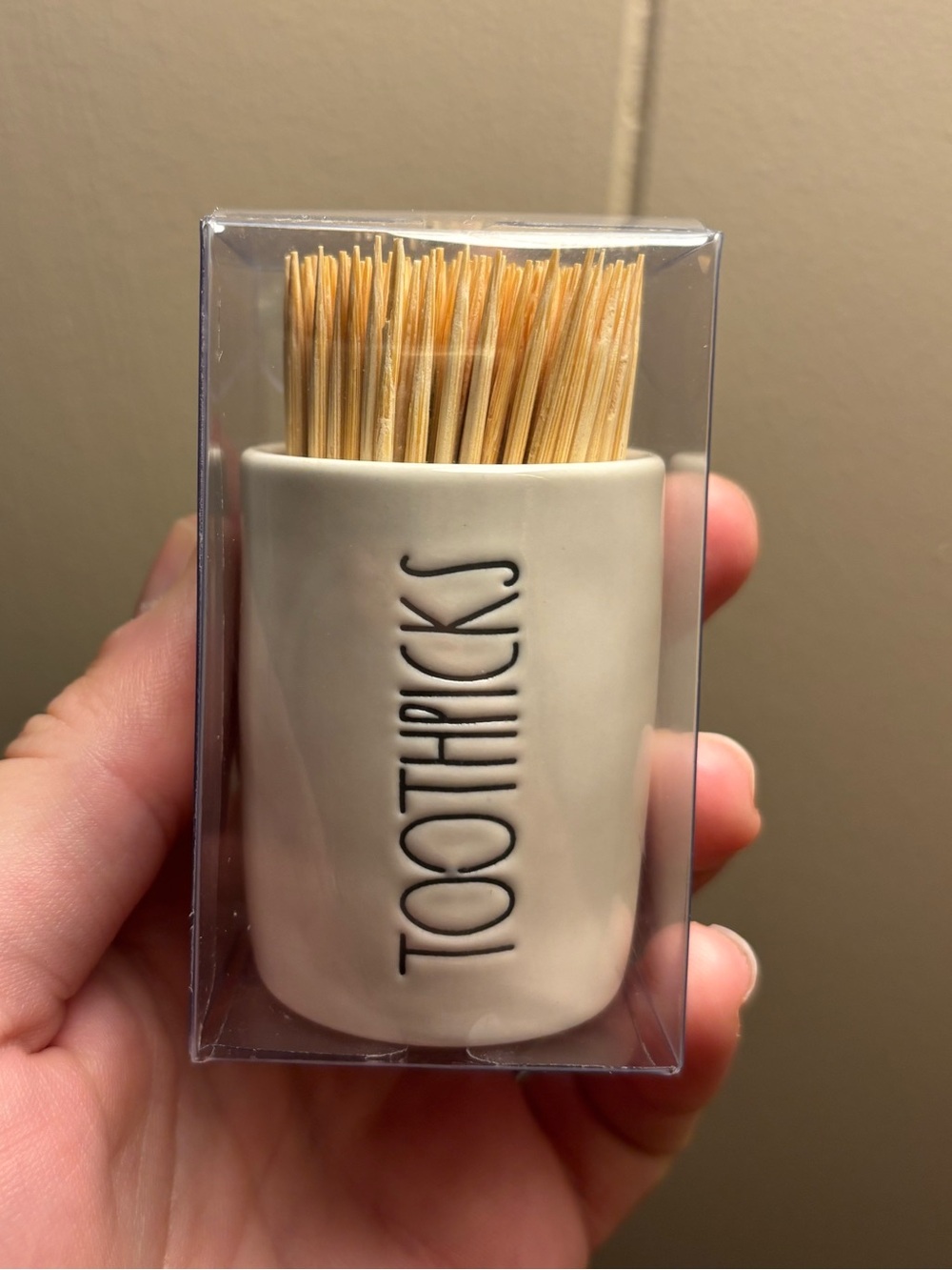 Rae Dunn toothpicks holder